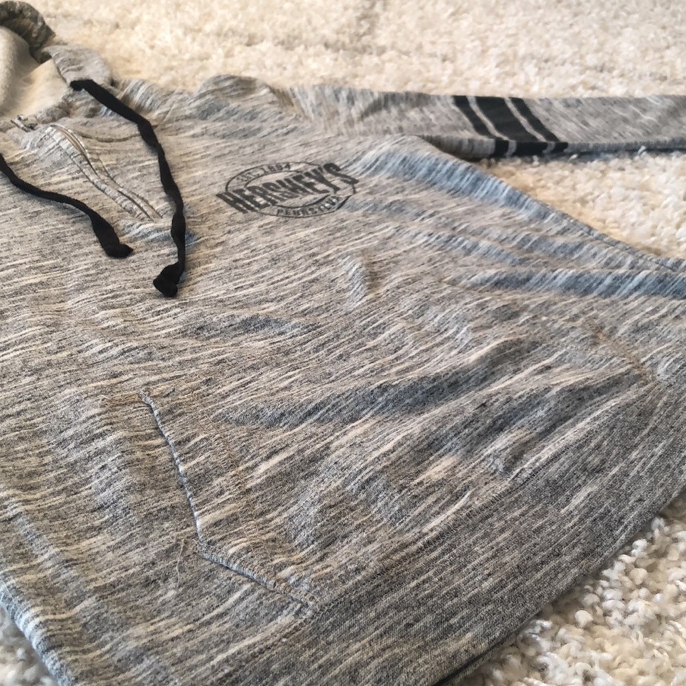 Hershey’s Pullover Zip Hoodie, Gray - Picture 8 of 9
